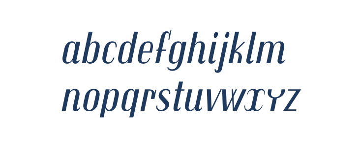 Trochut Italic Lowercase