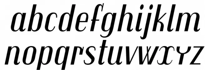 Trochut Italic Font LOWERCASE