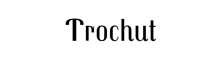 Trochut  font caratteri gratis