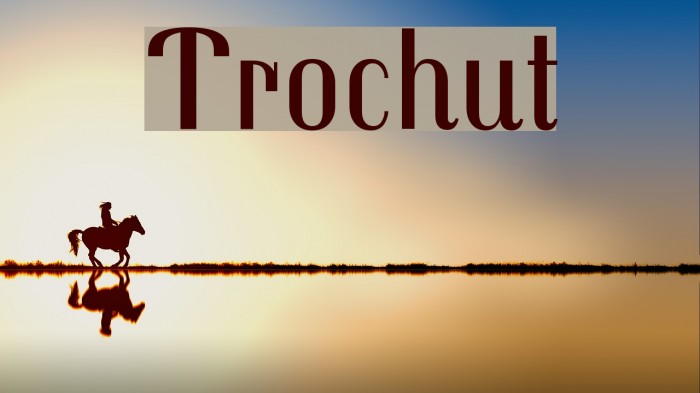 Trochut Font examples