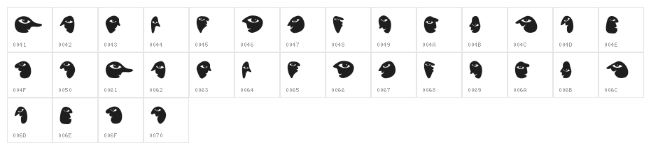 Troep Regular Character Map