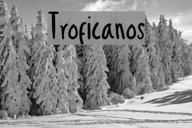 Troficanos Font examples