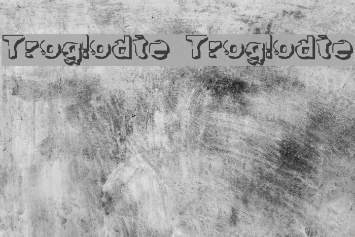 Troglodyte Troglodyte Font examples
