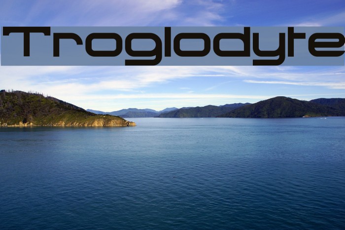 Troglodyte फ़ॉन्ट examples