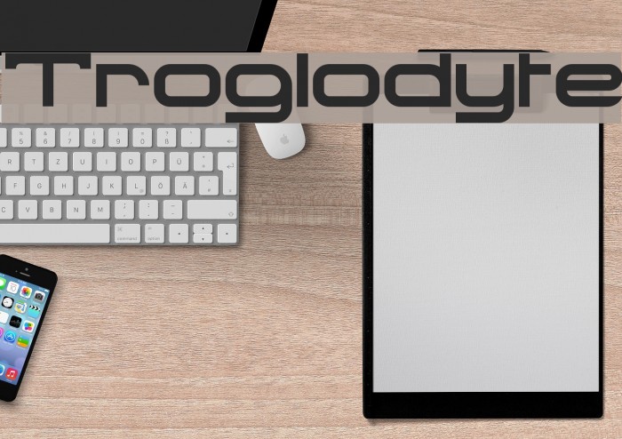 Troglodyte फ़ॉन्ट examples