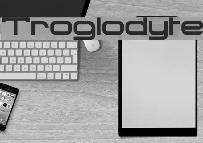 Troglodyte Font examples