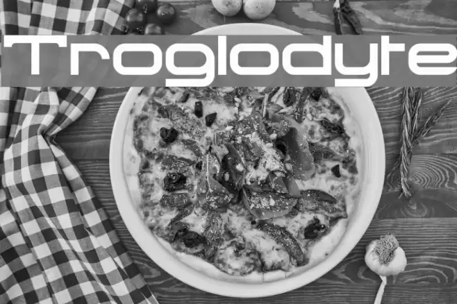 Troglodyte Font examples