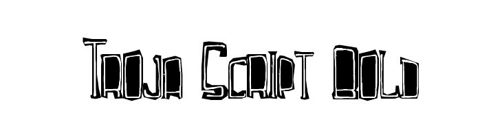 Troja Script Bold  नि: शुल्क फ़ॉन्ट्स डाउनलोड
