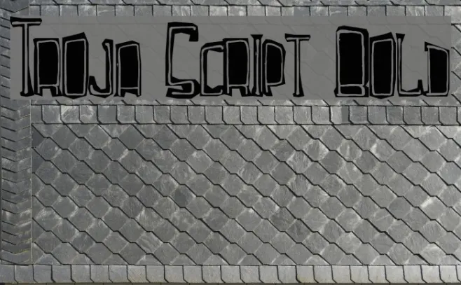 Troja Script Bold Example 2