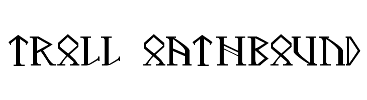 Troll Oathbound  Frei Schriftart Herunterladen