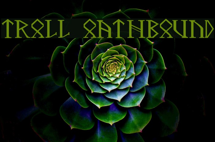 Troll Oathbound Font examples