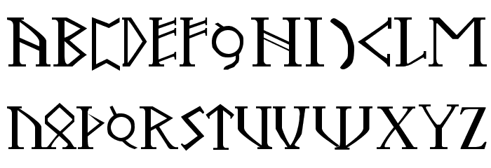 Troll Oathbound Font LOWERCASE
