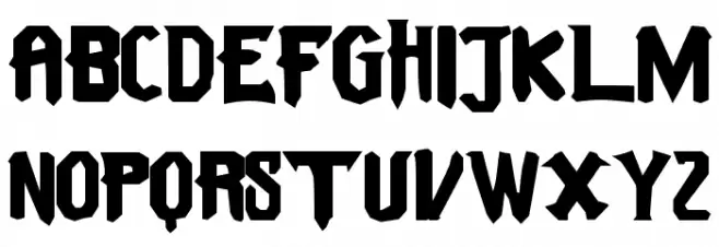 Trollhunters Schriftart Groß