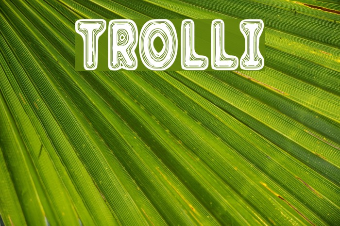 Trolli Font examples