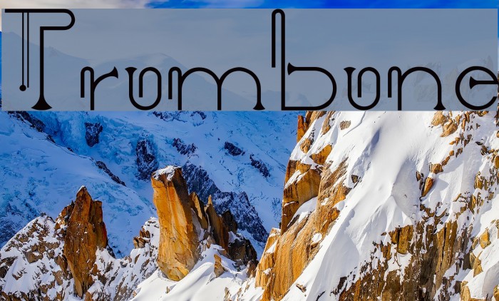 Trombone Font examples