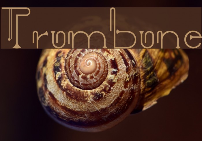 Trombone Font examples