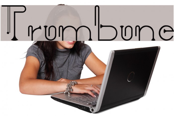 Trombone Font examples