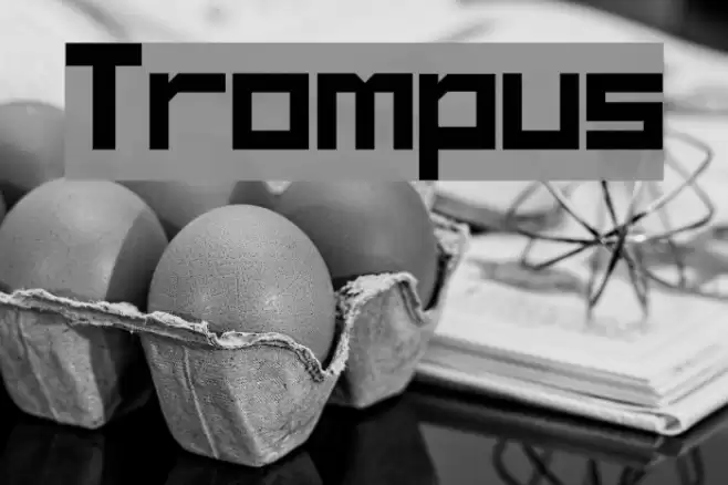 Trompus Font examples