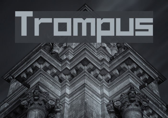 Trompus Font examples