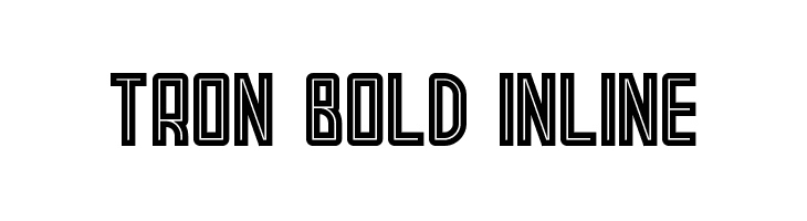 Tron Bold Inline  baixar fontes gratis