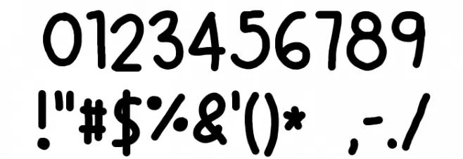 Troooble Font OTHER CHARS