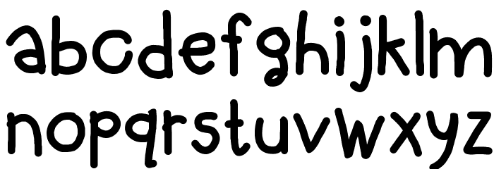 Troooble Font LOWERCASE