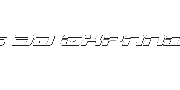 Troopers 3D Expanded Italic Logo