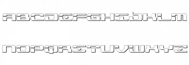 Troopers 3D Expanded Schriftart Groß