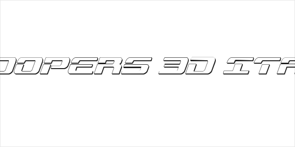 Troopers 3D Italic Logo