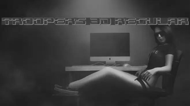 Troopers 3D Regular Font examples