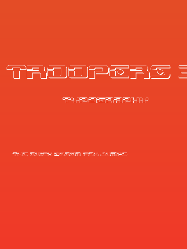 Troopers 3D Regular Poster