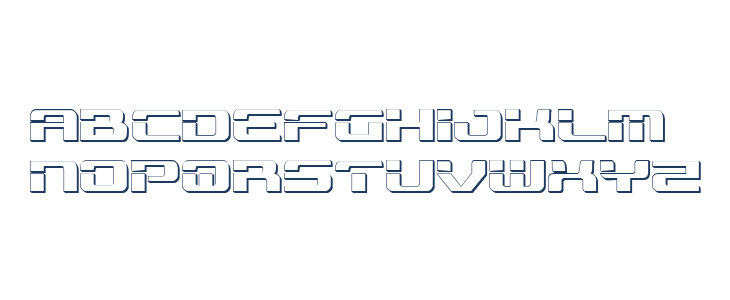 Troopers 3D Regular Lowercase