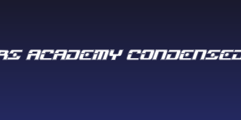 Troopers Academy Condensed Italic Social Header