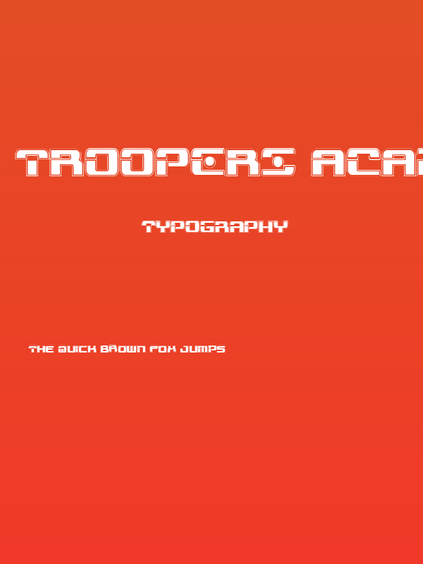 Troopers Academy Condensed Poster