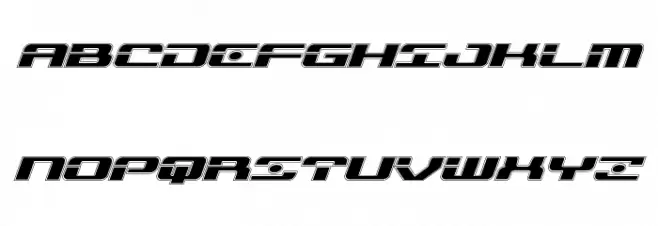 Troopers Academy Expanded Italic Шрифта ВЕРХНИЙ