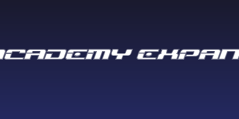 Troopers Academy Expanded Italic Social Header