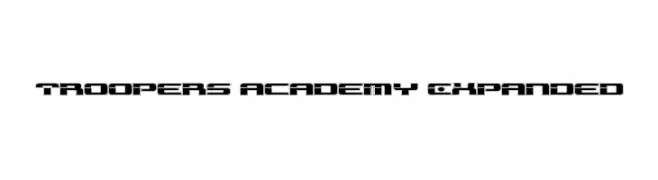 Troopers Academy Expanded  Скачать бесплатные шрифты