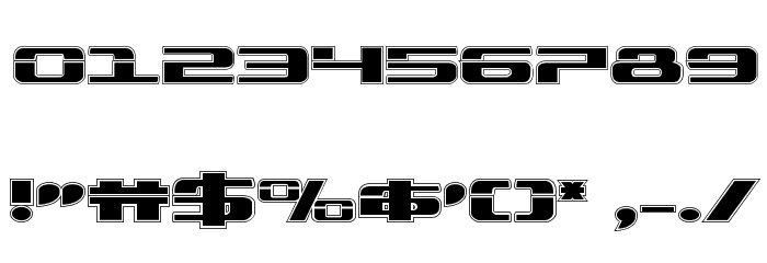 Troopers Academy Expanded Font OTHER CHARS
