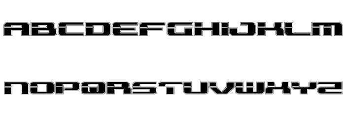 Troopers Academy Expanded Font LOWERCASE