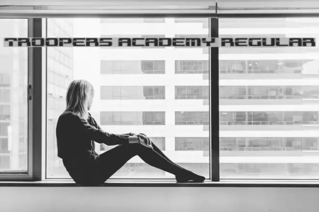 Troopers Academy Regular Font examples