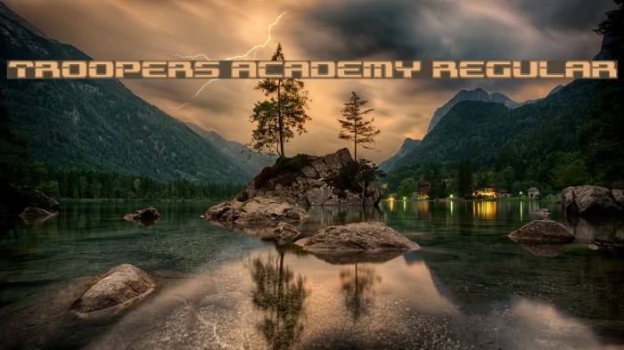 Troopers Academy Regular Example 2