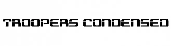 Troopers Condensed  Descarca Fonturi Gratis