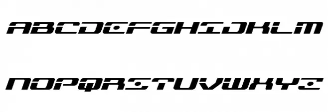 Troopers Expanded Italic Schriftart Groß