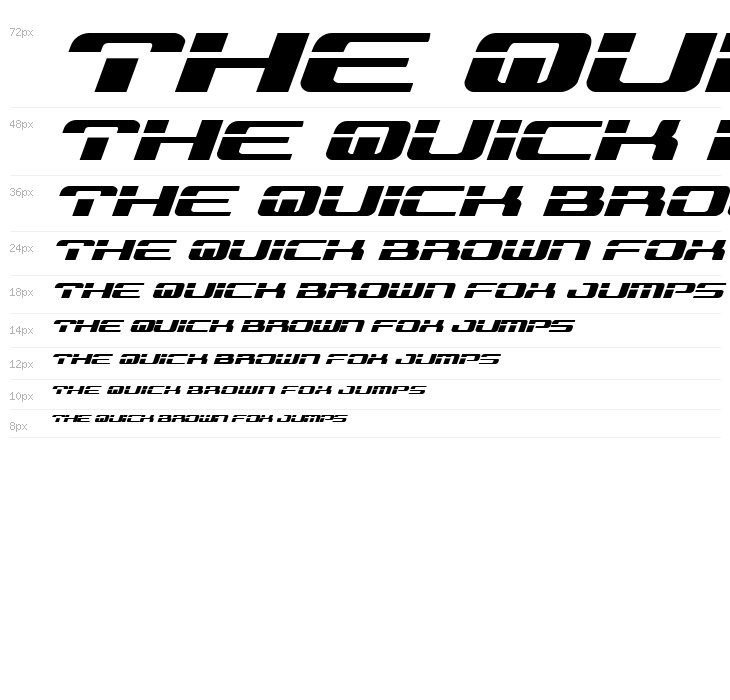 Troopers Expanded Italic Waterfall