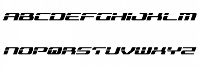 Troopers Expanded Italic 字体 小写