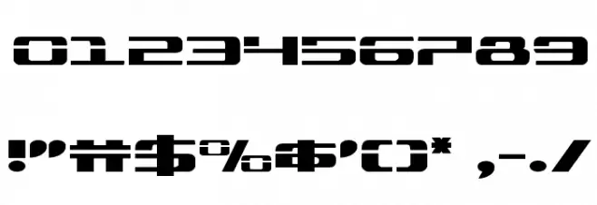 Troopers Expanded Font OTHER CHARS