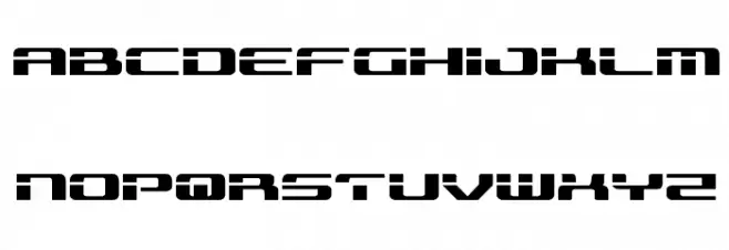 Troopers Expanded Font LOWERCASE