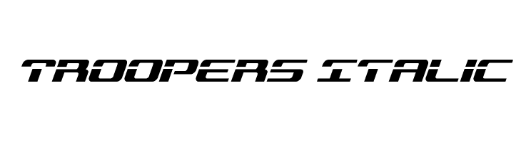 Troopers Italic  les polices de caractères gratuit tlcharger