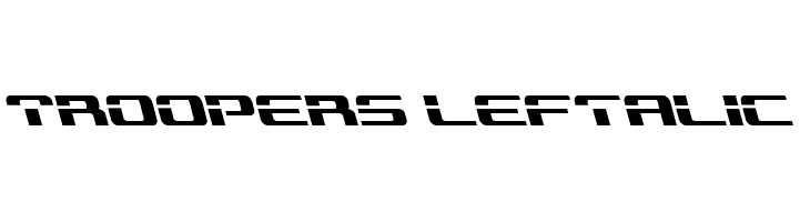 Troopers Leftalic  Frei Schriftart Herunterladen