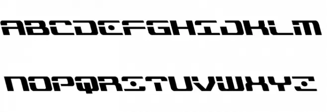 Troopers Leftalic Font Litere mari